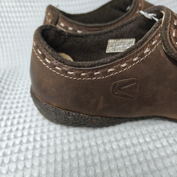 KEEN Clog Loafer Brown Leather Casual Leather Slip On Womens Shoe Size 7.5 - Picture 6 of 9